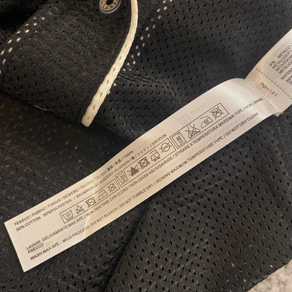 TWINSET Black Top With Number 8 Mesh T-shirt IT 42 NWT - Picture 7 of 11